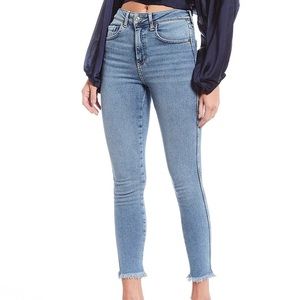 Free People Raw High-Rise Cropped Jeggings